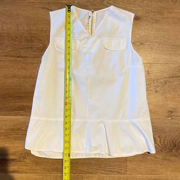 Marni white sleeveless v-neck top tunic blouse size IT42 US6 M - Picture 5 of 14
